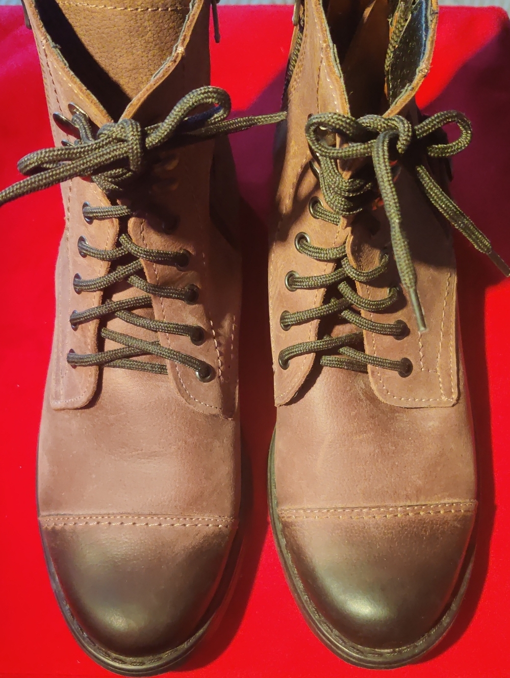 Hand Made In Jordan Mens 40 with Ousole inch Pics Brown Chukka Lace-Up Boots